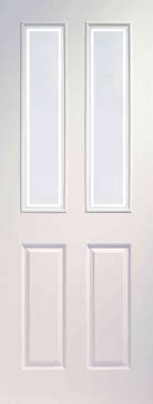 White Moulded Internal Glazed Door