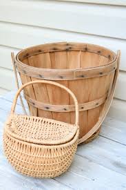 decorate with wicker baskets