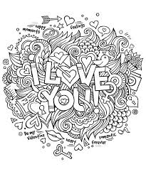 I Love You Quotes Adult Coloring Pages