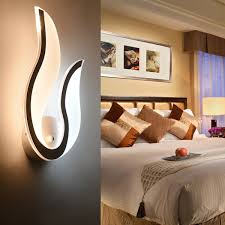 Details About Wall Mount Night Light Modern Lamp Bedroom Bedside Led Sconce Living Room Home