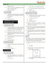 Class 11 Physics Revision Notes For