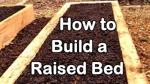how to build a raised garden bed with