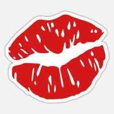 lips kiss sticker spreadshirt