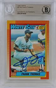 We did not find results for: White Sox Frank Thomas Signed 1990 Topps 414b Rookie Card Bas Slabbed