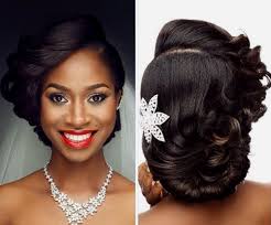 50 superb black wedding hairstyles #13: 50 Superb Black Wedding Hairstyles