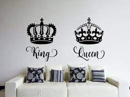 King And Queen Wall Decals His Queen
