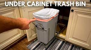 install a cabinet mounted trash bin diy