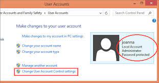 how to disable user account control