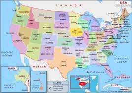 united states of america usa map