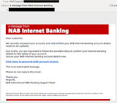 Nab personal banking financial solutions include internet banking, accounts, insurance, credit cards, home loans and personal loans. Multiple Variations Of A Phishing Email Scam Spoofing Nab Hit Inboxes Qbtech