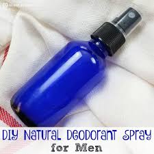 diy natural deodorant spray for men