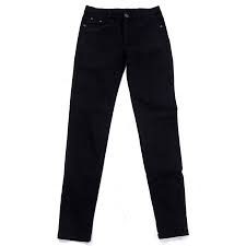 Womens Jeans Jeggings Five Pocket Stretch Denim Pants Black Medium