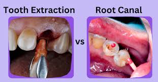 tooth extraction vs root c