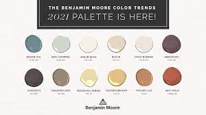 The blue color on the kitchen cabinets. The Benjamin Moore Color Trends 2021 Palette Is Here Janovic