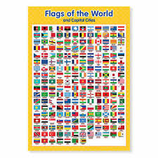 Details About A1 Flags Of The World Wall Chart