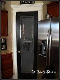 Black Door Glass Pantry Door