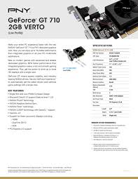 Download the latest version of the nvidia geforce 6200 driver for your computer's operating system. Geforce Gt 710 2gb Verto Manualzz