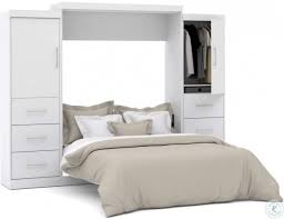 nebula white 115 queen wall bed kit
