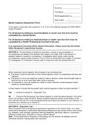 free 11 capacity essment forms in