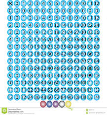 Multiplication Chart 0 Through 12 Stock Vector