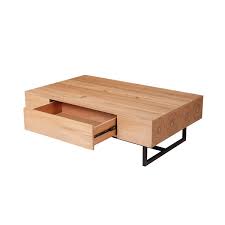 China Oak Wood Storage Coffee Table