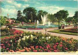 colorful sunken gardens of jackson park