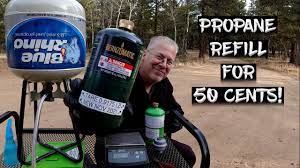 refill a 1 lb propane tank for 50 cents
