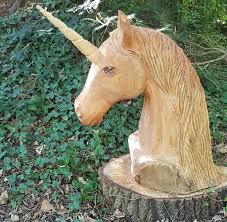 Unicorn Wood Sculptor Being Auctioned