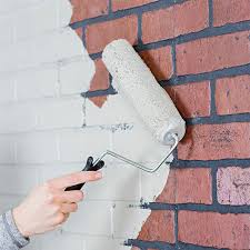 paint a faux brick wall