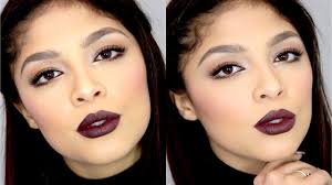 dark lips make up tutorial