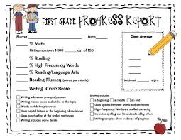 Student Report Template Character org