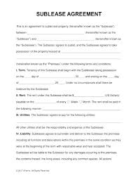Basic Lease Agreement Template Free