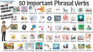 50 important phrasal verbs to become