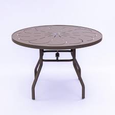 Round Aluminum Patio Table