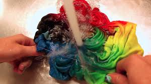 To prevent dark colors from fading, keep like colors together. How To Properly Rinse A Tie Dye T Shirt Youtube