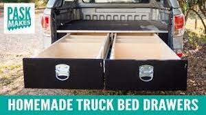 Some boxes include removable trays and inserts, so you don't need to use the entire tool box. Homemade Truck Bed Drawers Youtube