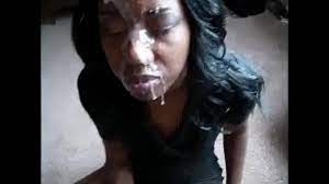 Nut on her face