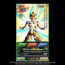 This db anime action puzzle game features beautiful 2d illustrated visuals and animations set in a dragon ball world where the timeline has been thrown into chaos, where db characters from the past and present come face to face in new and exciting battles! Dragon Ball Z Dokkan Battle On Twitter First Hand Information On Lr Miracle Making Super Saiyan Super Saiyan Goku S Stats