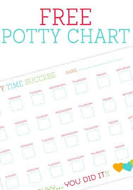 Use Free Potty Charts For Motivation Download Free