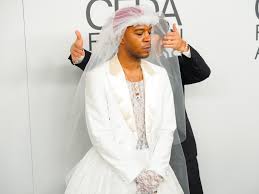 kid cudi wore a wedding dress for his