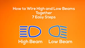 how to wire high and low beams together