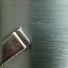 brushed stainless steel