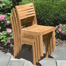 Stacking Teak Dining Chairs Calypso