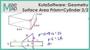 Unit surface area homework 2. Kutasoftware Geometry Surface Area Of Prisms And Cylinders Part 2 Youtube