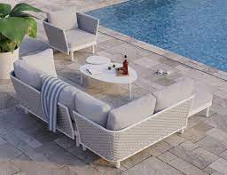 White Outdoor Large Coffee Table