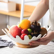 Maybe you would like to learn more about one of these? Nordic Creative Simple Ceramic Fruit Basket Home Table Decoration Fruit Plate Living Room Storage Basket Bamboo Base Dishes Plates Aliexpress