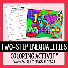 Step Inequalities Coloring Activity