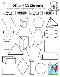 shapes worksheet kindergarten