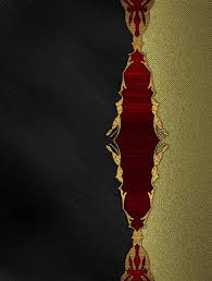 Abstract Red Background With A Gold
