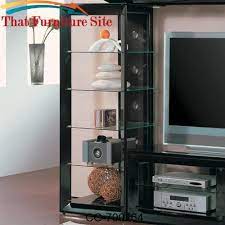 wall units black media tower with 5